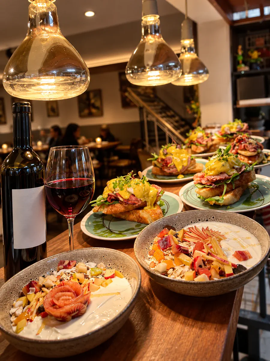 Fresh plates prepared at the Zone Cafe kitchen pass