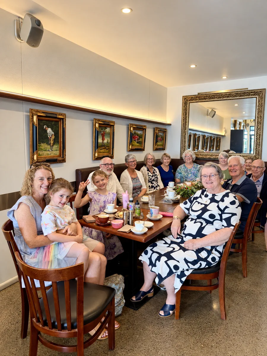 Guests enjoying coffee together inside Zone Cafe
